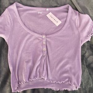 Cropped Lavender PacSun Top *BRAND NEW*
